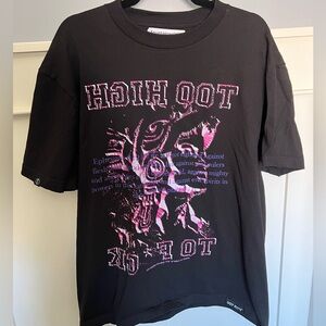 Fwrld (Foutainwrld) "too high to f*ck" t-shirt